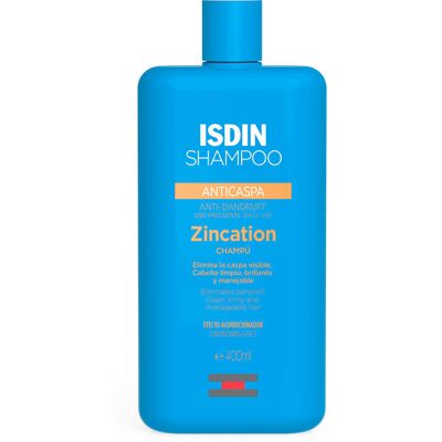 Shampoo anti-pelliculaire Isdin Zincation - Usage fréquent - Publicité Shampoo anti-pelliculaire Isdin Zincation - Usage fréquent - Publicité