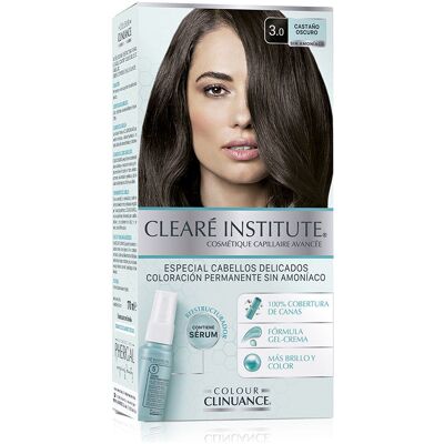 Coloration permanente pour cheveux marron foncé - Clearé Institute - Publicité Coloration permanente pour cheveux marron foncé - Clearé Institute - Publicité