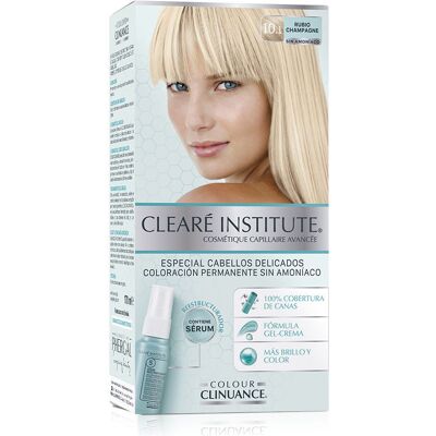 Coloration Permanente Clearé Institute Colour Clinuance Blond Champagne - Crème de couleur pour cheveux sensibles - Publicité Coloration Permanente Clearé Institute Colour Clinuance Blond Champagne - Crème de couleur pour cheveux sensibles - Publicité