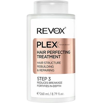 Revox Traitement perfecteur de cheveux Plex étape 3 260 ml - Publicité Revox Traitement perfecteur de cheveux Plex étape 3 260 ml - Publicité