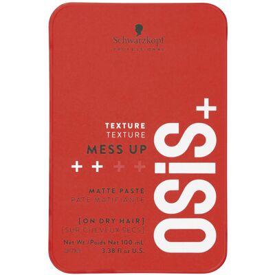 Schwarzkopf Osis+ Mess Up Pâte Matte - Pâte capillaire - Publicité Schwarzkopf Osis+ Mess Up Pâte Matte - Pâte capillaire - Publicité