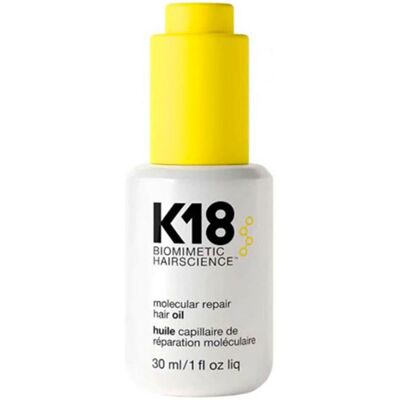 K18 Huile de Réparation Moléculaire pour Cheveux (30ml) - Publicité K18 Huile de Réparation Moléculaire pour Cheveux (30ml) - Publicité