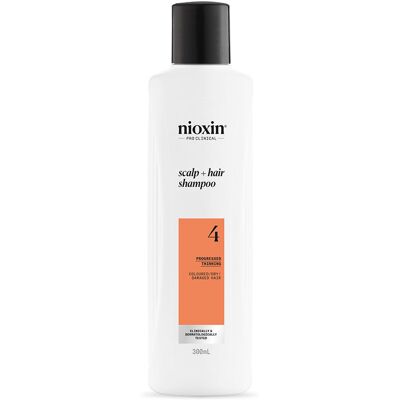 Nioxin Système 4 - Shampooing - Cheveux colorés et abîmés 300 ml - Publicité Nioxin Système 4 - Shampooing - Cheveux colorés et abîmés 300 ml - Publicité