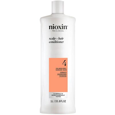 Après-shampoing Nioxin Système 4 - Cheveux colorés et abîmés - Publicité Après-shampoing Nioxin Système 4 - Cheveux colorés et abîmés - Publicité