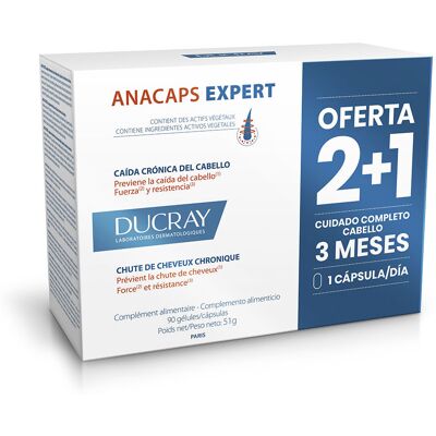 Ducray Anacaps Expert - Chute de cheveux chronique - 90 comprimés - Publicité Ducray Anacaps Expert - Chute de cheveux chronique - 90 comprimés - Publicité