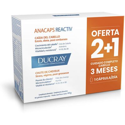 Ducray Anacaps Reactiv - Complément alimentaire contre la chute des cheveux - Publicité Ducray Anacaps Reactiv - Complément alimentaire contre la chute des cheveux - Publicité