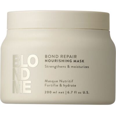 Schwarzkopf Blondme Bond Repair Masque Nourrissant (200ml) - Publicité Schwarzkopf Blondme Bond Repair Masque Nourrissant (200ml) - Publicité