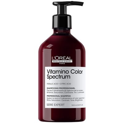 Shampoing Vitamino Color Spectrum de L'Oréal Professionnel - 500ml - Publicité Shampoing Vitamino Color Spectrum de L'Oréal Professionnel - 500ml - Publicité