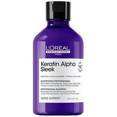 L'Oréal Professionnel Paris Keratin Alpha Sleek champú 300 ml - Publicité L'Oréal Professionnel Paris Keratin Alpha Sleek champú 300 ml - Publicité