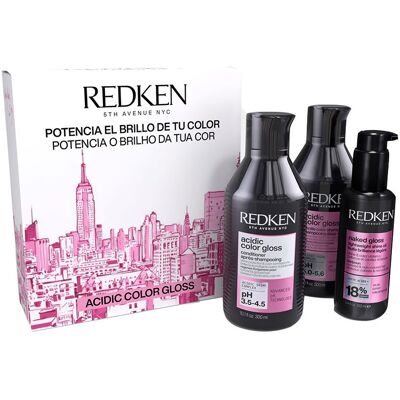 Redken Étui brillant couleur acide 3 pièces - Publicité Redken Étui brillant couleur acide 3 pièces - Publicité