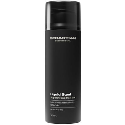 Sebastian Professionals Gel coiffant extra fort Liquid STEEL, fixation extra forte et longue durée, 140 ml - Publicité Sebastian Professionals Gel coiffant extra fort Liquid STEEL, fixation extra forte et longue durée, 140 ml - Publicité