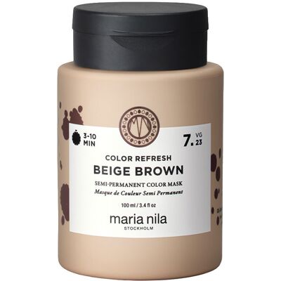 Maria Nila Color Refresh #7.23 - Beige Brun - Publicité Maria Nila Color Refresh #7.23 - Beige Brun - Publicité