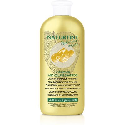 Naturtint Hyaluronic Nature champú hidratación y volumen 330 ml - Publicité Naturtint Hyaluronic Nature champú hidratación y volumen 330 ml - Publicité