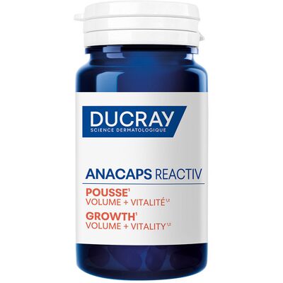 Ducray Anacaps Reactiv capsules de croissance 90 unités - Publicité Ducray Anacaps Reactiv capsules de croissance 90 unités - Publicité