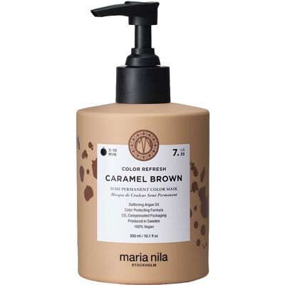 Maria Nila Color Refresh #7.35 - Brun caramel - Publicité Maria Nila Color Refresh #7.35 - Brun caramel - Publicité