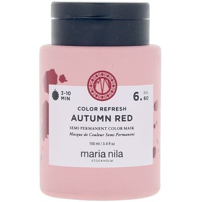 Maria Nila Color Refresh #6.60 - Rouge Automne - Publicité Maria Nila Color Refresh #6.60 - Rouge Automne - Publicité