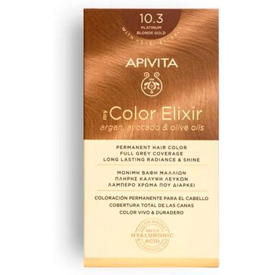 Apivita My Color Elixir Coloration Permanente 10.3 - Publicité Apivita My Color Elixir Coloration Permanente 10.3 - Publicité
