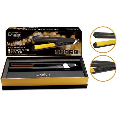 Id Italian Keratiner Styler Gold 1U - Fer à Lisser - Publicité Id Italian Keratiner Styler Gold 1U - Fer à Lisser - Publicité