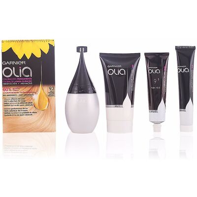 Garnier Olia Coloration permanente #9.3 blond clair solaire coffret - Publicité Garnier Olia Coloration permanente #9.3 blond clair solaire coffret - Publicité