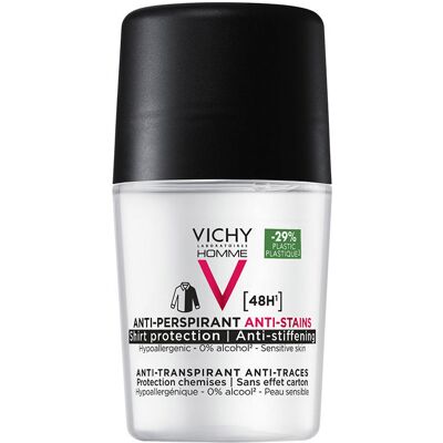 Vichy Laboratoires Homme anti-transpirant anti-traces 48h deo roll-on 50 ml - Publicité Vichy Laboratoires Homme anti-transpirant anti-traces 48h deo roll-on 50 ml - Publicité