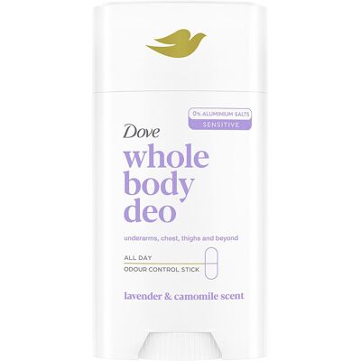 Dove Déo stick corporel unisexe à la lavande et à la camomille 75 ml - Publicité Dove Déo stick corporel unisexe à la lavande et à la camomille 75 ml - Publicité