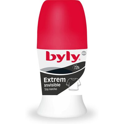 Byly Extrem Invisible deo roll-on 50 ml - Publicité Byly Extrem Invisible deo roll-on 50 ml - Publicité