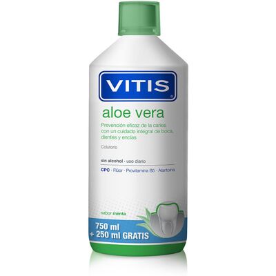 Rinçage buccal à la menthe et aloe vera Vitis - Soin buccal - Publicité Rinçage buccal à la menthe et aloe vera Vitis - Soin buccal - Publicité
