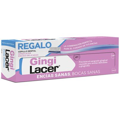 Dentifrice Gingilacer + brosse à dents (lot de 2) - Publicité Dentifrice Gingilacer + brosse à dents (lot de 2) - Publicité