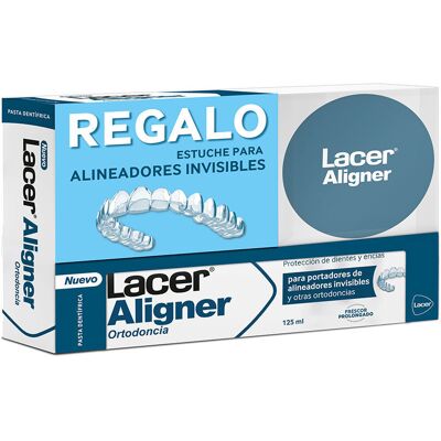 Lacer Dentifrice pour aligneurs + étui (lot de 2) - Publicité Lacer Dentifrice pour aligneurs + étui (lot de 2) - Publicité