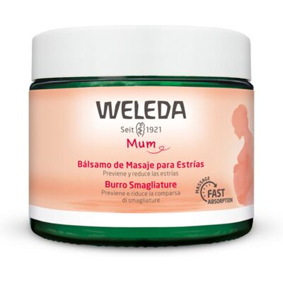 Baume Corporel Weleda - Hydratant Vegan Anti-vergetures - 150ml - Publicité Baume Corporel Weleda - Hydratant Vegan Anti-vergetures - 150ml - Publicité