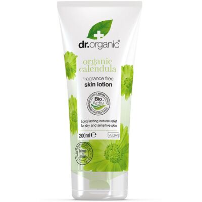 Lotion pour le corps à la calendula de Dr Organic - Peau sensible - 200ml - Publicité Lotion pour le corps à la calendula de Dr Organic - Peau sensible - 200ml - Publicité