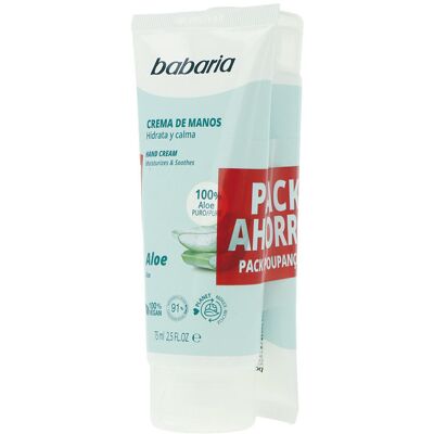 Babaria Crème Mains À L’ALOE Vera Lot 2 x - Publicité Babaria Crème Mains À L’ALOE Vera Lot 2 x - Publicité