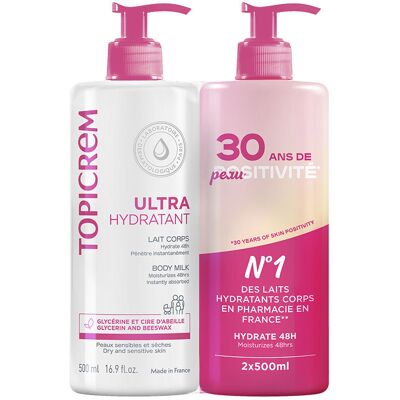 Topicrem Ultra Hydratant Lait Corps - Lait Corps - Publicité Topicrem Ultra Hydratant Lait Corps - Lait Corps - Publicité