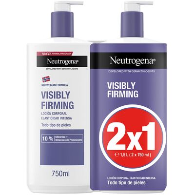 Neutrogena Lotion élasticité intense Visiblement Raffermissante pack 2 x 750 ml - Publicité Neutrogena Lotion élasticité intense Visiblement Raffermissante pack 2 x 750 ml - Publicité