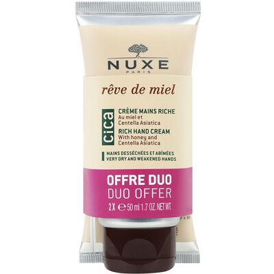 Nuxe Rêve De Miel Cica Coffret Crème Mains Et Ongles 2 x 50 ml - Publicité Nuxe Rêve De Miel Cica Coffret Crème Mains Et Ongles 2 x 50 ml - Publicité