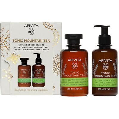 Apivita Coffret de soins corporels au thé tonique des montagnes, 2 pièces - Publicité Apivita Coffret de soins corporels au thé tonique des montagnes, 2 pièces - Publicité