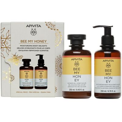 Apivita Coffret de soins corporels Bee My Honey 2 pièces - Publicité Apivita Coffret de soins corporels Bee My Honey 2 pièces - Publicité