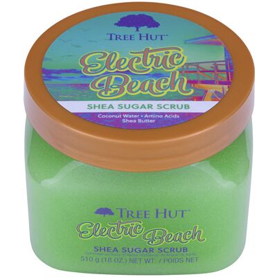Tree Hut Gommage au sucre Electric Beach 510 g - Publicité Tree Hut Gommage au sucre Electric Beach 510 g - Publicité