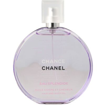Chanel Chance Eau Splendide huile pour le corps et les cheveux 150 ml - Publicité Chanel Chance Eau Splendide huile pour le corps et les cheveux 150 ml - Publicité