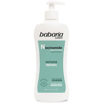 Babaria Lotion corporelle à la niacinamide 400 ml - Publicité Babaria Lotion corporelle à la niacinamide 400 ml - Publicité