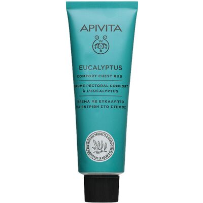 Apivita Baume apaisant pour le torse à l’eucalyptus - Publicité Apivita Baume apaisant pour le torse à l’eucalyptus - Publicité
