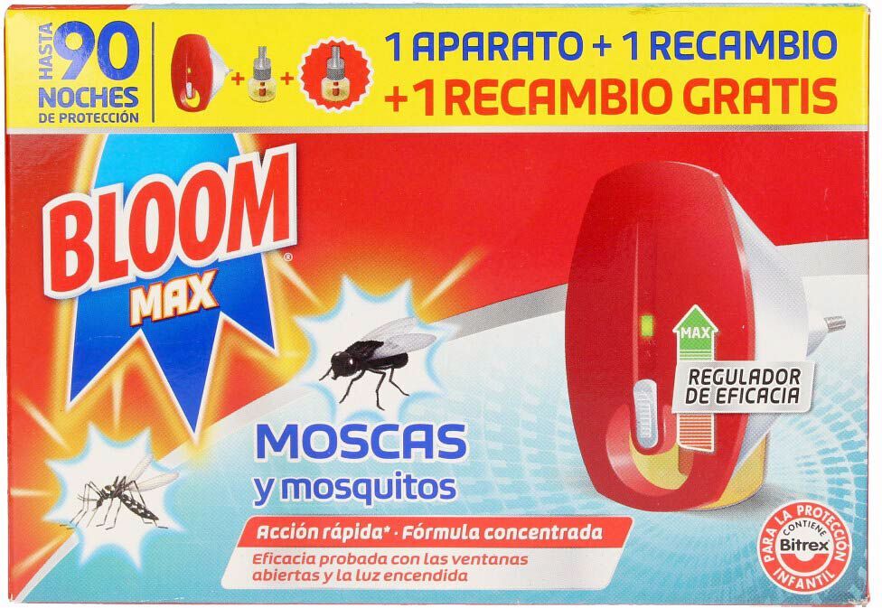 Bloom Max Mouches & Moustiques apt électrique + 2 recharges