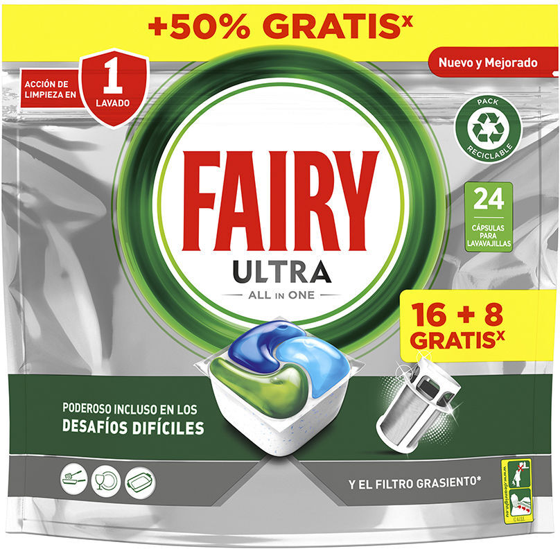 Fairy Ultra Plus Original lave-vaisselle 24 capsules