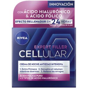 Nivea Cellular Filler crème de nuit hyaluronique & folique 50 ml - Publicité Nivea Cellular Filler crème de nuit hyaluronique & folique 50 ml - Publicité