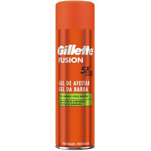 Gel de Rasage Gillette Fusion Peau Sensible - Gel pour peau sensible - Publicité Gel de Rasage Gillette Fusion Peau Sensible - Gel pour peau sensible - Publicité