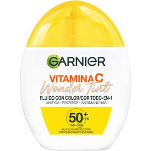 Garnier Fluide teinté à la vitamine C Wonder Tint avec Fps 50+ #light - Publicité Garnier Fluide teinté à la vitamine C Wonder Tint avec Fps 50+ #light - Publicité