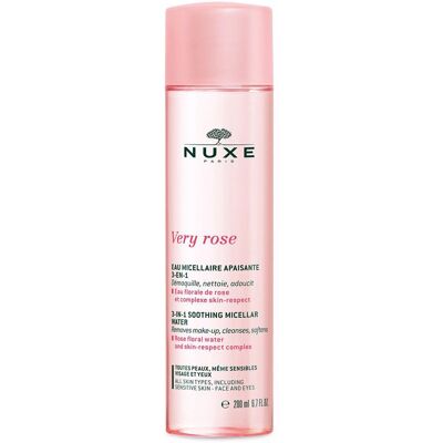 Nuxe Very Rose eau micellaire apaisante 3en1 toutes peaux 200 ml - Publicité Nuxe Very Rose eau micellaire apaisante 3en1 toutes peaux 200 ml - Publicité