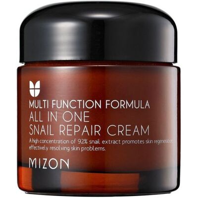 Mizon Cosmétiques Crème Réparatrice Tout-en-Un Escargot (75ml) - Publicité Mizon Cosmétiques Crème Réparatrice Tout-en-Un Escargot (75ml) - Publicité