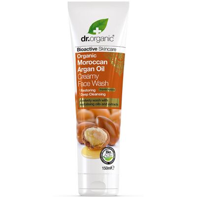 Dr Organic Huile d'Argan Marocaine Crème Nettoyante Visage - 150ml - Publicité Dr Organic Huile d'Argan Marocaine Crème Nettoyante Visage - 150ml - Publicité