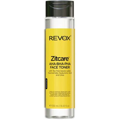 Revox Zitcare AHA.BHA.PHA. tonique visage actif 250ml - Publicité Revox Zitcare AHA.BHA.PHA. tonique visage actif 250ml - Publicité